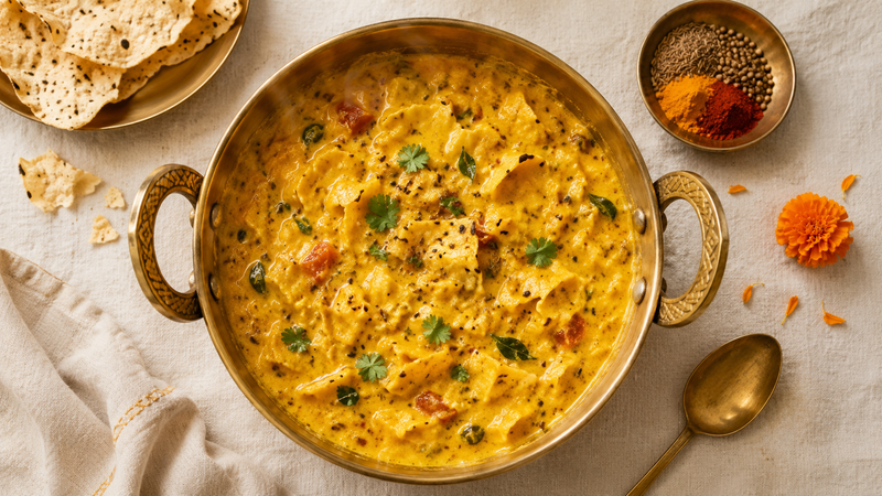 Papad ki sabzi