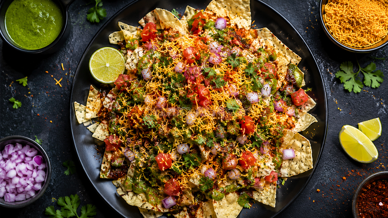Masala Papad Chaat