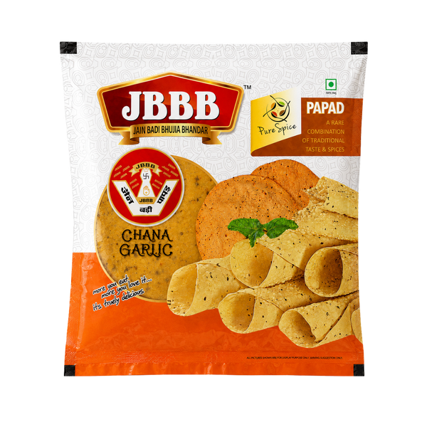 Chana Garlic Papad Export Quality