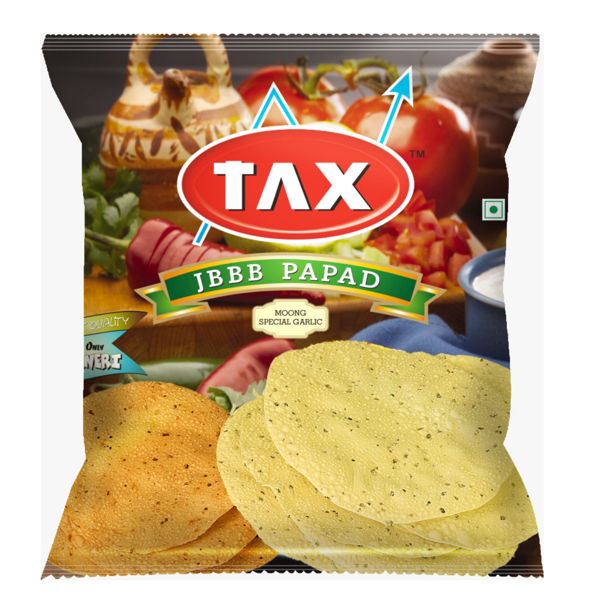 Tax Moong Garlic Papad