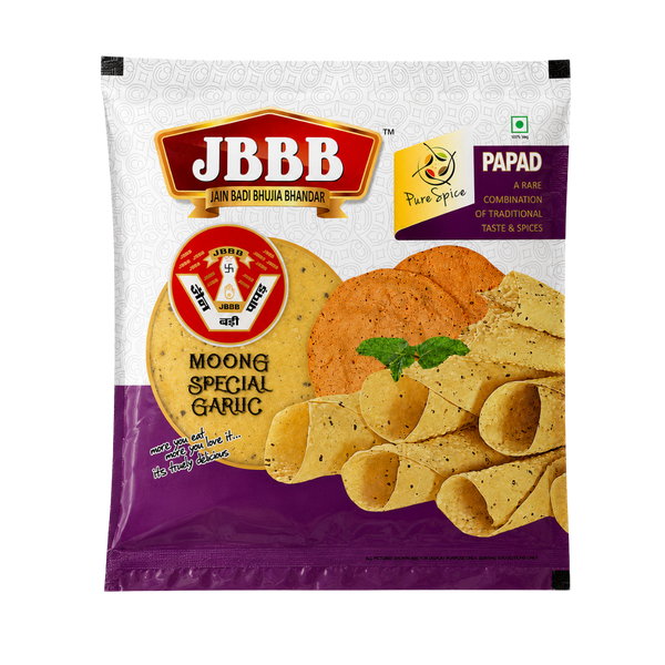 Moong Garlic Papad Export Quality